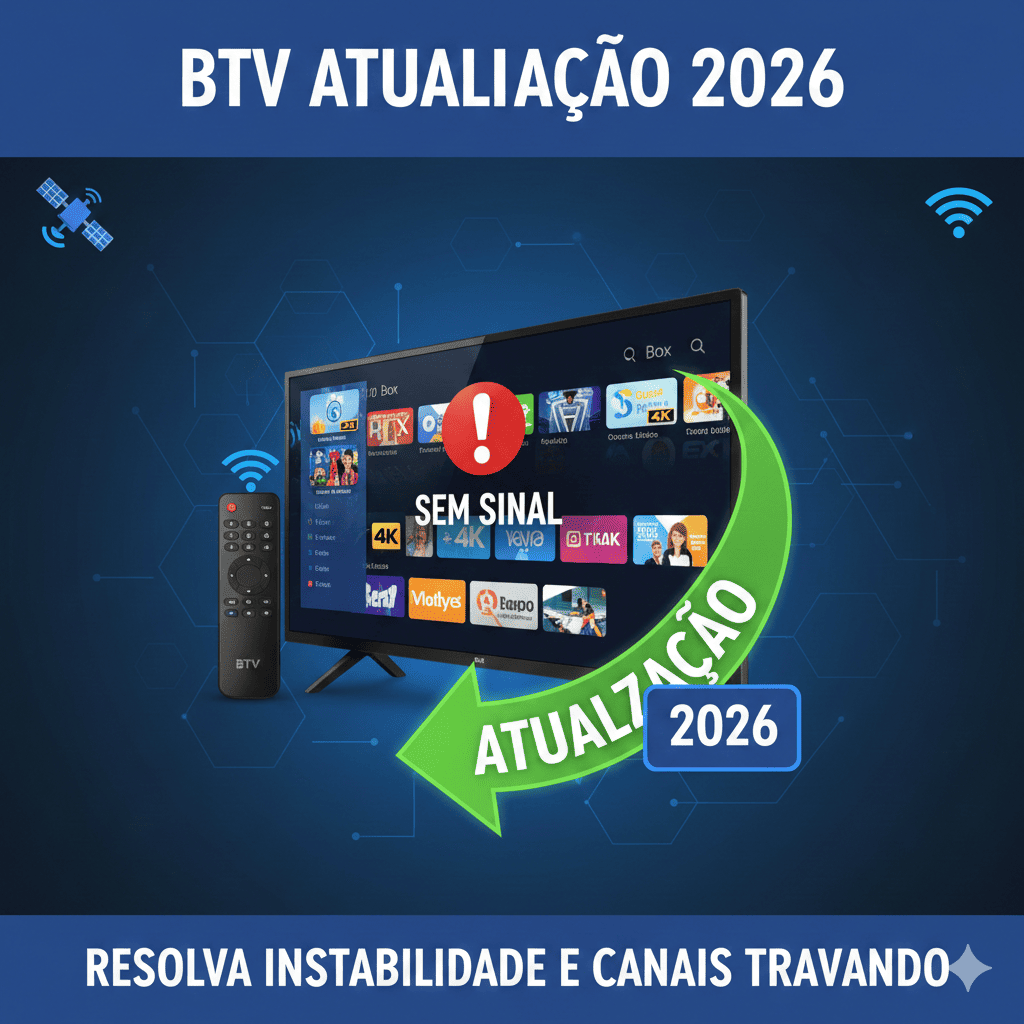 BTV Atualização 2026 Sem Sinal Solução